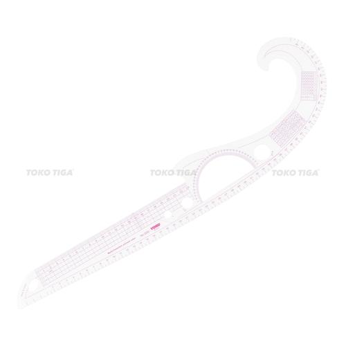 [EZO.0300910] Penggaris Jahit/Menjahit - Pola Quilting Patchwork Ruler 60cm - 3250