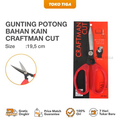 [EZO.0300926] Gunting Potong Bahan Kain Craftman Cut 8 / Gunting Tailor Ukuran 8