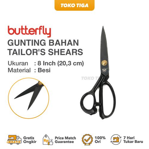 [EZO.0300955] Gunting Potong Bahan Kain Butterfly 8 / Gunting Tailor Ukuran 8