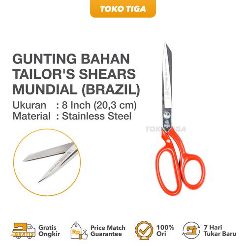 [EZO.0300974] Gunting Mundial Serra 8 Potong Bahan