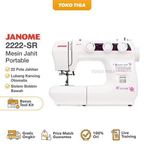[EZO.0300032] Mesin Jahit JANOME 2222 ( multi fungsi portable )