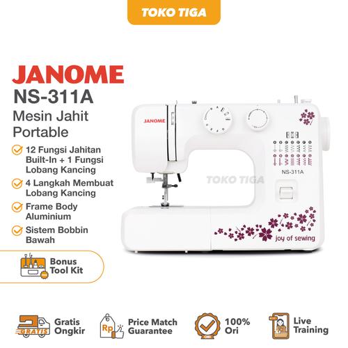 [EZO.0301529] Mesin Jahit JANOME NS 311A / NS311A (multifungsi)
