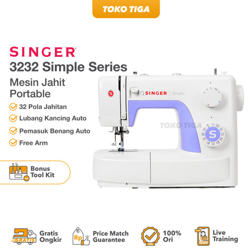 [EZO.0301079] Mesin Jahit Singer 3232 SIMPLE
