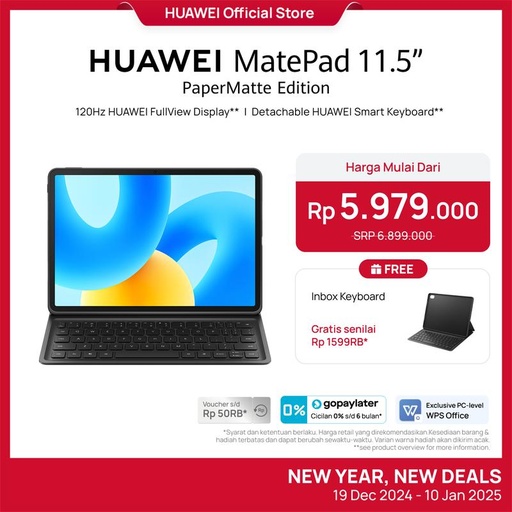 HUAWEI MatePad 11.5" PaperMatte Edition [8+256GB] | PC-Level WPS 2.0