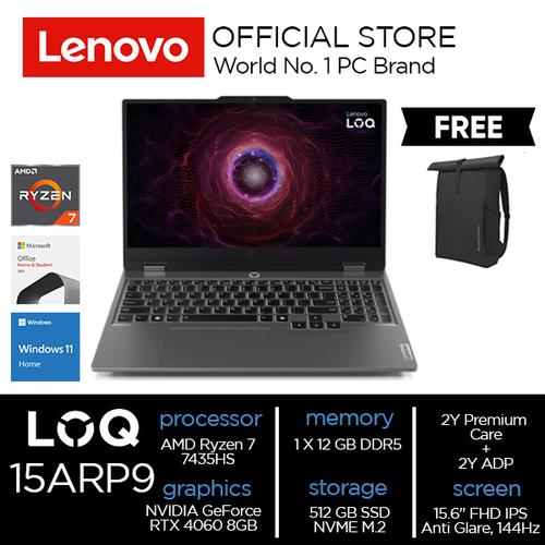 [EZO.2000210] Lenovo LOQ 15ARP9 Ryzen 7 7435HS 12GB 512GB RTX 4060 8GB