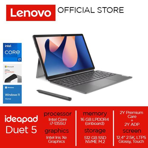 [EZO.2000379] Lenovo IdeaPad Duet 5 12IRU8 Core i7-1355U 16GB 512GB W11 OHS
