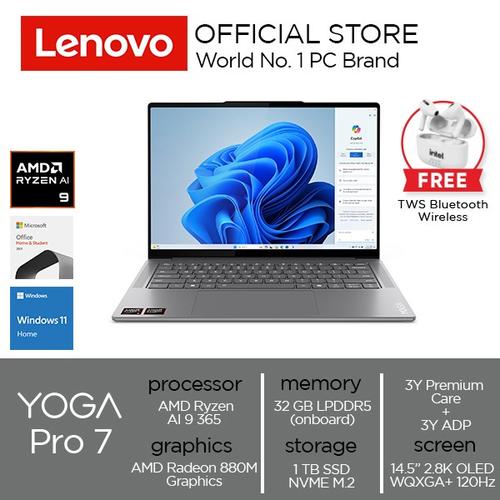 [EZO.2000219] Lenovo Yoga Pro 7 14ASP9 Ryzen AI 9 365 32GB 1TB SSD W11 OHS 2021