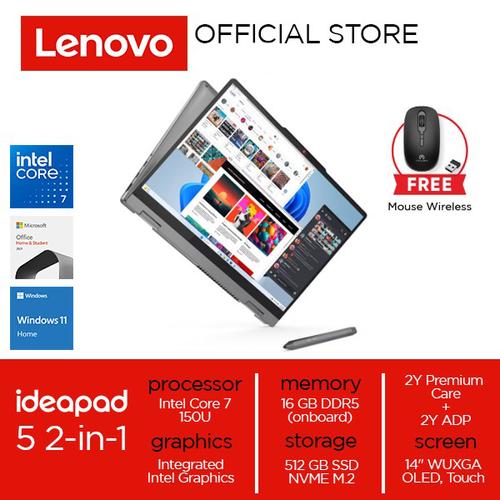 [EZO.2000228] Lenovo IdeaPad 5 2-in-1 14IRU9 Core 7 150U 16GB 512GB W11 OHS OLED