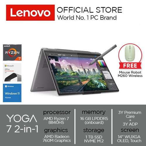 [EZO.2000227] Lenovo Yoga 7 2-in-1 14AHP9 Ryzen 7 8840HS 16GB 1TB W11 OHS