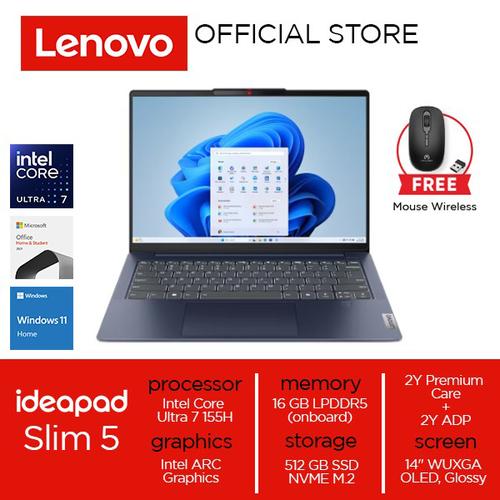 [EZO.2000231] Lenovo IdeaPad Slim 5 14IMH9 Core Ultra 7 155H 16GB 512GB W11 OHS OLED