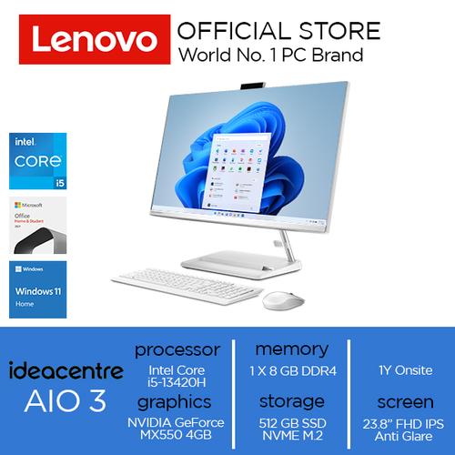 [EZO.2000397] Lenovo IdeaCentre AIO 3 24IAP7 Core i5-13420H 8GB 512GB W11 OHS MX550