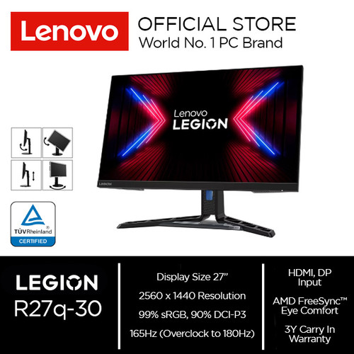 [EZO.2000245] Lenovo Monitor Legion R27q-30 27" IPS 165Hz