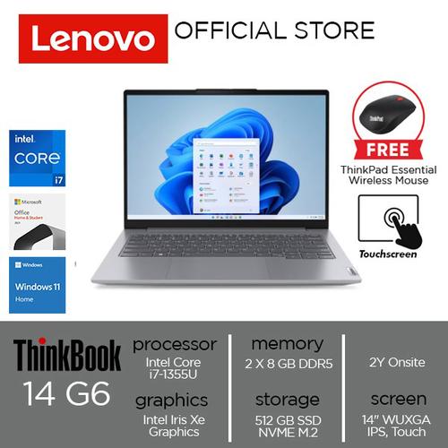 [EZO.2000248] Lenovo ThinkBook 14 G6 IRL Core i7-1355U 16GB 512GB W11 OHS Touch