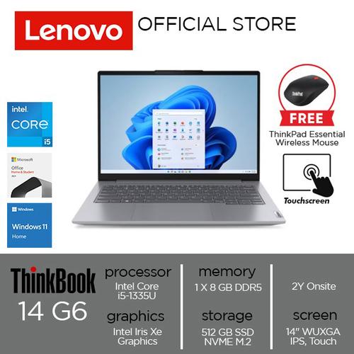 [EZO.2000249] Lenovo ThinkBook 14 G6 IRL Core i5-1335U 8GB 512GB W11 OHS Touch
