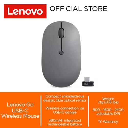 [EZO.2000255] Lenovo Go USB-C Wireless Mouse