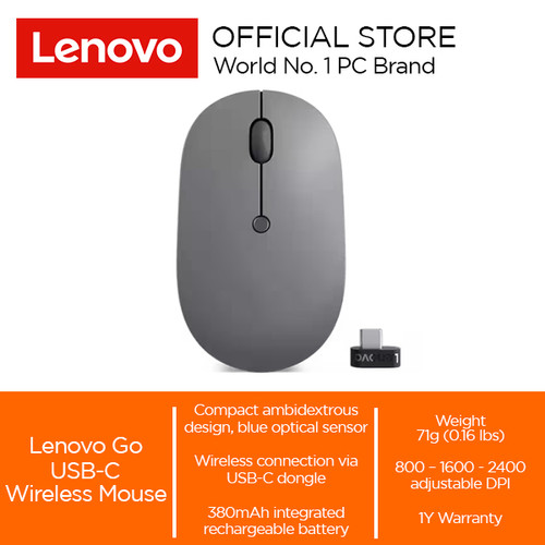[EZO.2000255] Lenovo Go USB-C Wireless Mouse