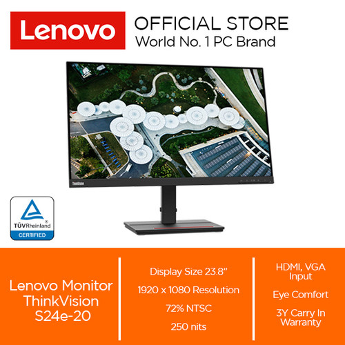 [EZO.2000417] Lenovo ThinkVision S24e-20 23.8" VA 60Hz