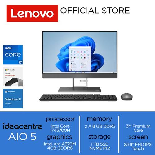 [EZO.2000425] Lenovo IdeaCentre AIO 5 24IAH7 Core i7-13700H 16GB 1TB A370M 4GB Touch