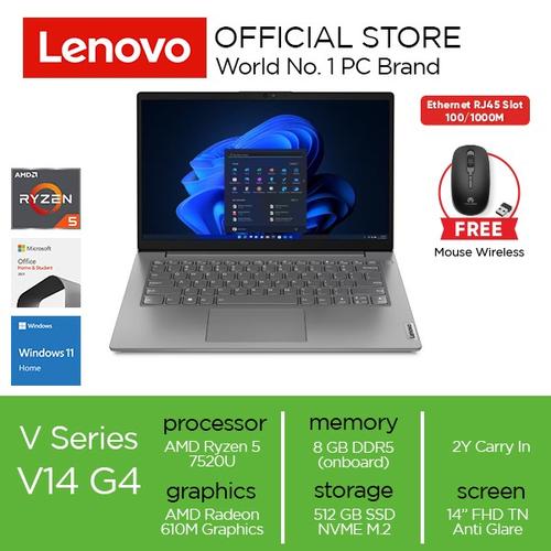 [EZO.2000431] Lenovo V14 G4 AMN Ryzen 5 7520U 8GB 512GB W11 OHS