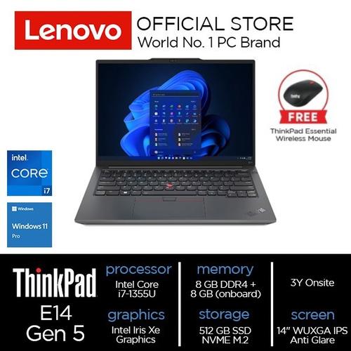 [EZO.2000458] Lenovo ThinkPad E14 Gen 5 (Intel) Core i7-1355U 16GB 512GB W11Pro