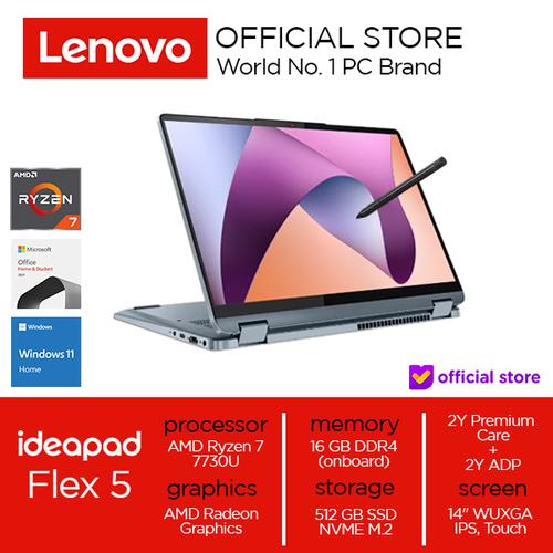 [EZO.2000462] Lenovo IdeaPad Flex 5 14ABR8 Ryzen 7 7730U 16GB 512GB W11+OHS