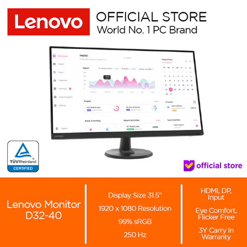 [EZO.2000303] Lenovo D32-40 31.5" VA 60 Hz