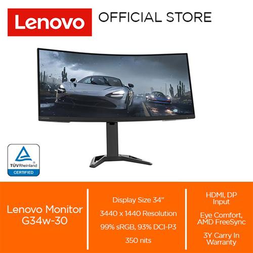 [EZO.2000521] Lenovo Monitor G34w-30 VA 34"