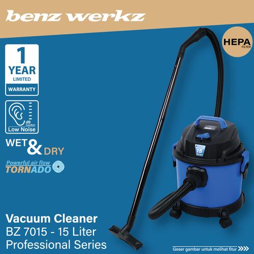 [EZM.5300038] Vacuum Cleaner 15L Mesin Vakum Sedot Debu Wet & Dry BZ 7015 Benz Werkz