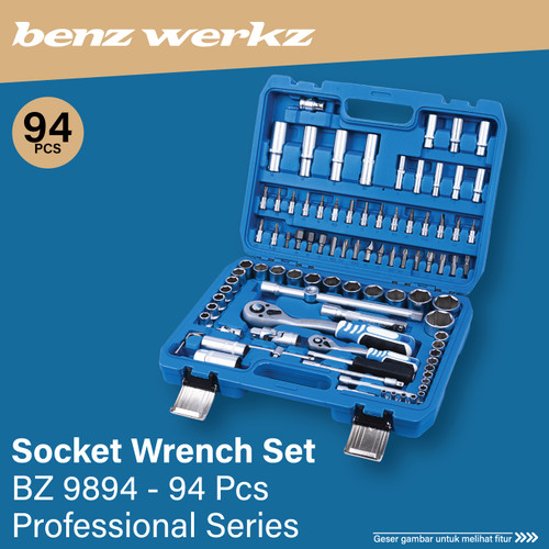 [EZM.5300041] Kunci Socket Set 94PCS 72 Teeth Handle / Kunci Sok / Shock