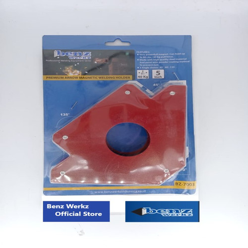[EZM.5300044] Siku Magnet Las 5" 80 Lbs/ Arrow Magnetic Triangle 5" By Benz Werkz