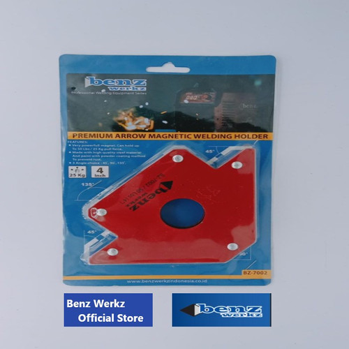 [EZM.5300047] Siku Magnet Las 4" 50 Lbs/ Arrow Magnetic Triangle 4" By Benz Werkz