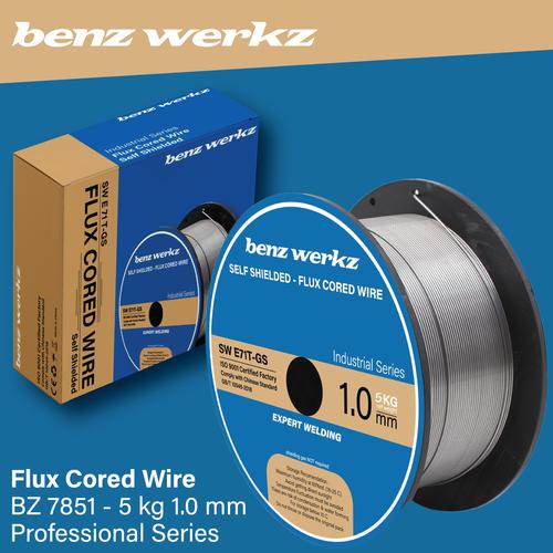 [EZM.5300070] Kawat Las MIG / Flux Cored Wire 1 mm 5 Kg Benz Werkz / SW E71T-GS