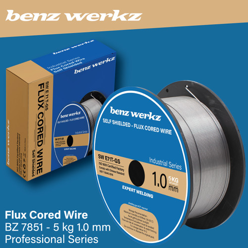 [EZM.5300070] Kawat Las MIG / Flux Cored Wire 1 mm 5 Kg Benz Werkz / SW E71T-GS