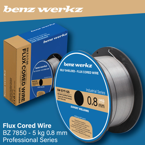 [EZM.5300071] Kawat Las MIG / Flux Cored Wire 0,8 mm 5 Kg Benz Werkz / SW E71T-GS