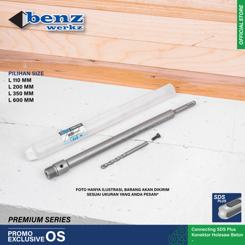 [EZM.5300088] Konektor Sambungan Bor Beton/ Connecting SDS Plus 600mm