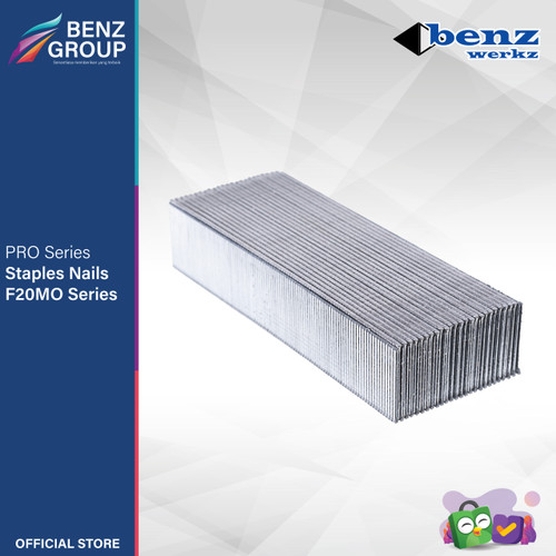 [EZM.5300139] Isi Staples Tembak F20 MO 20 mm / Staples Nail 5000 Pcs Benz Werkz