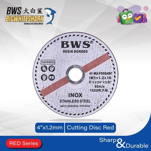 [EZM.5300147] [20pc] Batu Gurinda Gerinda Potong BWS 4"x1.2mm RED Series