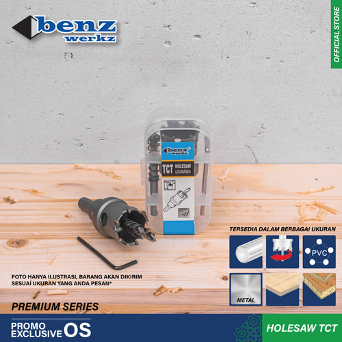 [EZM.5300197] Mata Bor Holesaw TCT 65mm / Mata Bor Plong Metal Besi By Benz Werkz