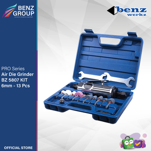 [EZM.5300228] Gerinda Angin 6 mm Set 13 Pcs / Pneumatic Air Die Grinder Benz Werkz