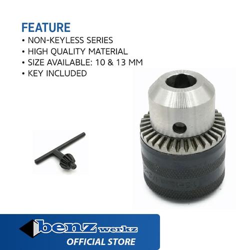 [EZM.5300242] Kepala Mesin Bor HQ Material / Chuck + Key by BENZ