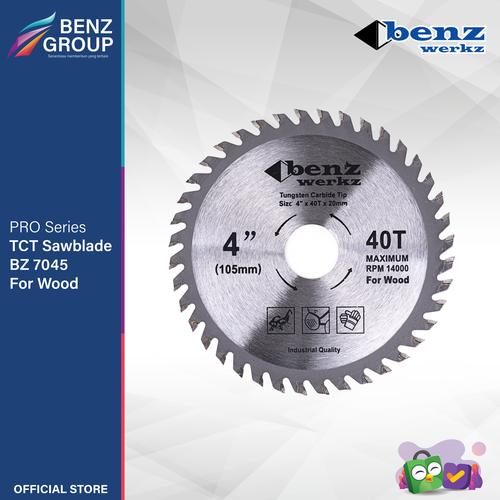 [EZM.5300280] Mata Gergaji Kayu Wood Master 4 inch 40T / Sawblade Benz Werkz