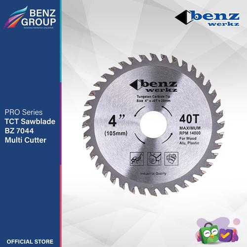 [EZM.5300281] Mata Gergaji Kayu PVC Multi Cutter 4 inch 40T / Sawblade Benz Werkz