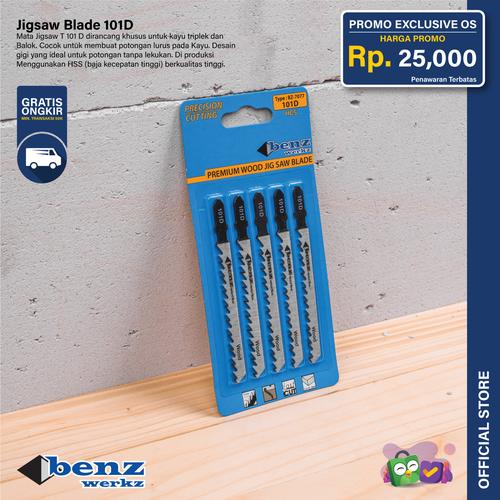 [EZM.5300285] 5 Pcs Mata Gergaji Kayu Jigsaw Blade 101D HCS Wood Benz Werkz