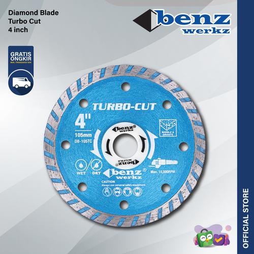 [EZM.5300384] Mata Potong Keramik 1.8 mm 4 inch Basah Kering Turbo Cut Benz Werkz