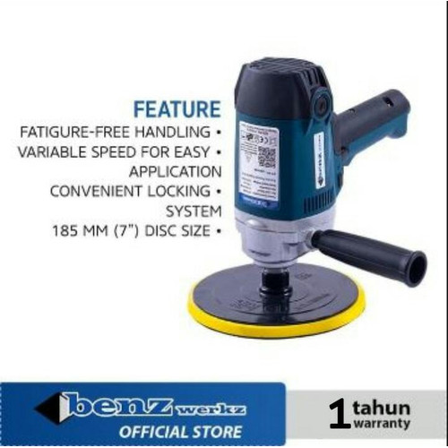 [EZM.5300407] Mesin Poles Mobil 185mm 570Watt / Electric Polisher by BENZ WERKZ