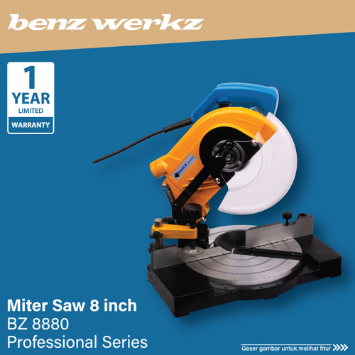 [EZM.5300410] Mesin Gergaji Aluminium 8" 210mm 750Watt / Miter Saw by BENZ WERKZ