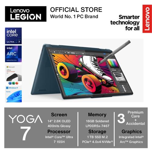[EZO.2400177] LENOVO YOGA 7 2-in-1 14IML9 ULTRA 7 155H 16GB 1TB W11 OHS OLED