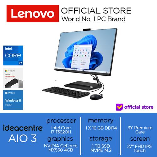 [EZO.2000439] Lenovo IdeaCentre AIO 3 27IAP7 Core i7-13620H 16GB 1TB MX550 Touch