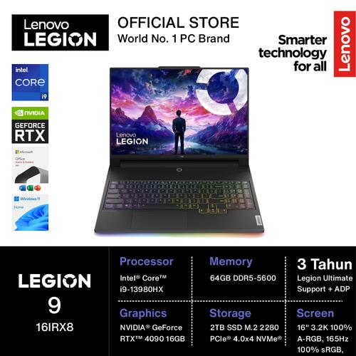 [EZO.2400227] LENOVO Legion 9 16IRX8 i9-13980HX 64G 2TB RTX4090 16" Mini LED W11 OHS