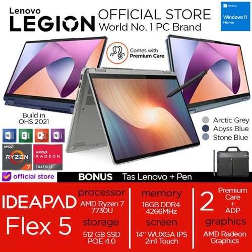 [EZO.2400243] Lenovo Flex 5 14 Ryzen 7 7730 16GB 512SSD W11+OHS 14.0WUXGA IPS 2in1